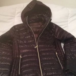 Calvin Klein Plum packable lightweight down jacket